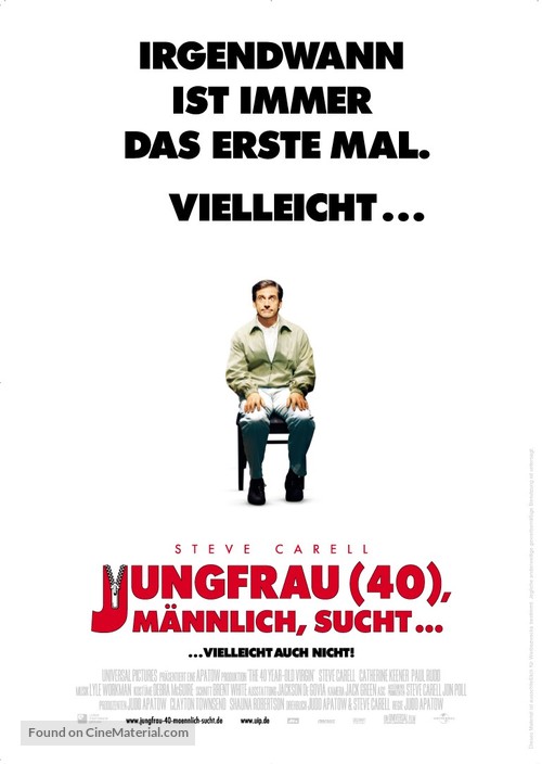 The 40 Year Old Virgin - German Movie Poster