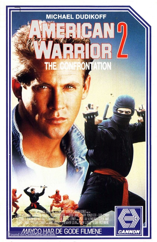 American Ninja 2: The Confrontation - Norwegian VHS movie cover