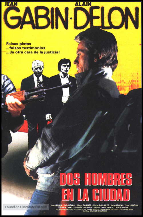 Deux hommes dans la ville - Spanish Movie Poster