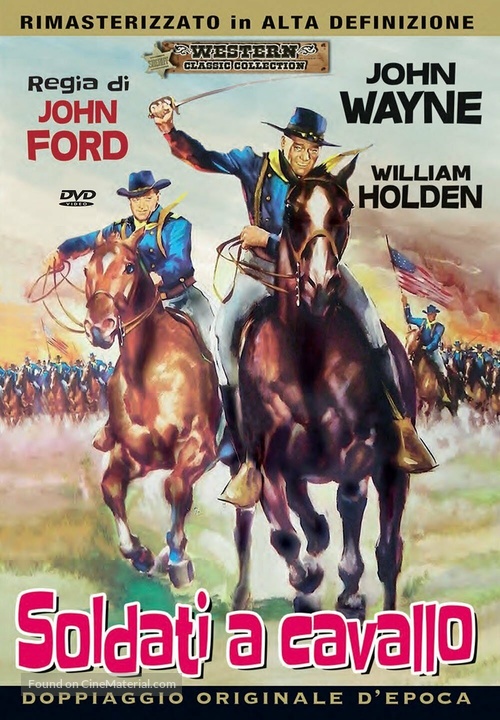 The Horse Soldiers - Italian DVD movie cover