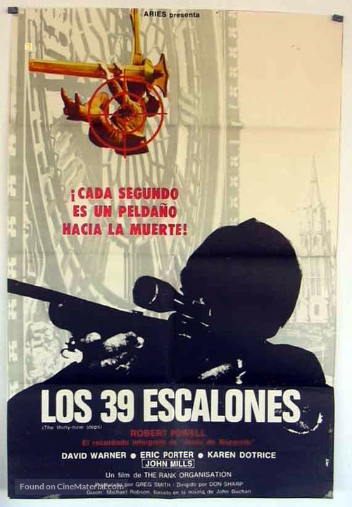The Thirty Nine Steps - Argentinian Movie Poster