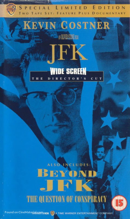 JFK - British VHS movie cover