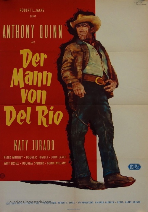 Man from Del Rio - German Movie Poster