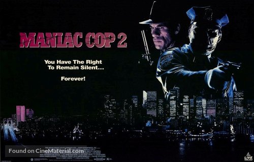 Maniac Cop 2 - British Movie Poster