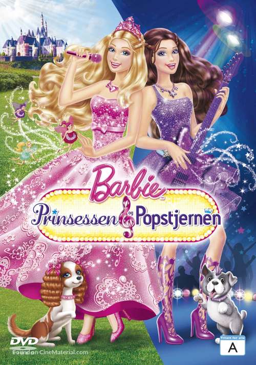 Barbie: The Princess &amp; the Popstar - Norwegian DVD movie cover