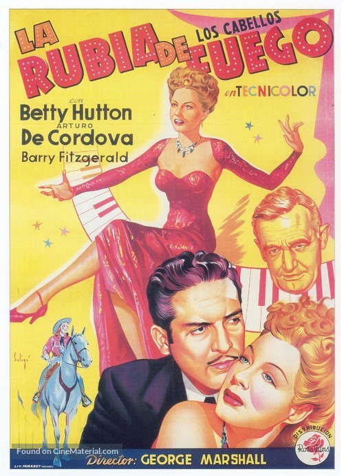 Incendiary Blonde - Spanish Movie Poster