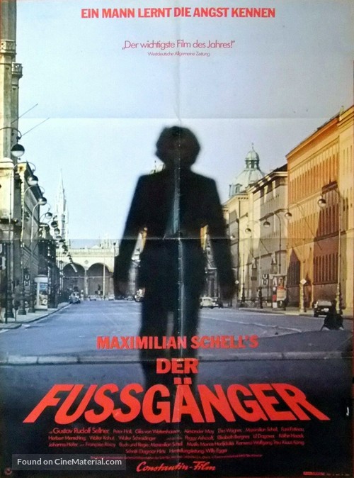 Der Fu&szlig;g&auml;nger - German Movie Poster