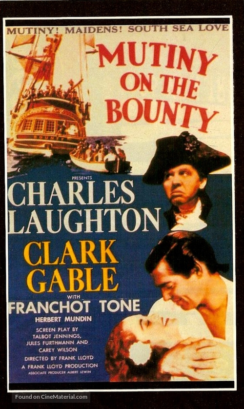 Mutiny on the Bounty - VHS movie cover