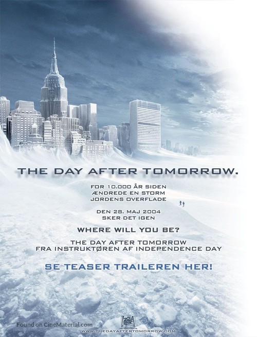 The Day After Tomorrow - Norwegian Movie Poster