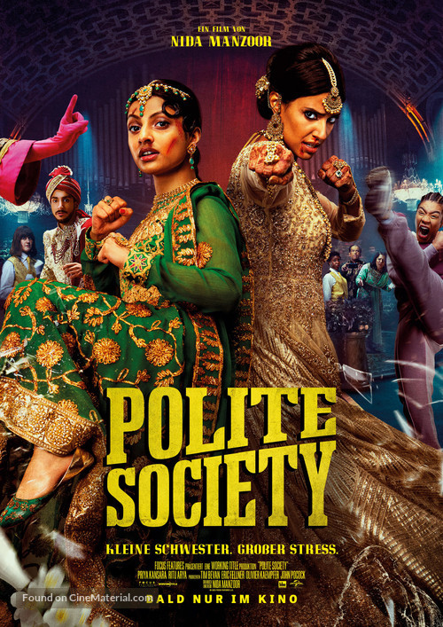 Polite Society - German Movie Poster
