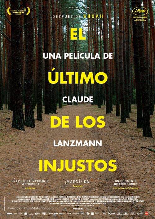 Le dernier des injustes - Spanish Movie Poster