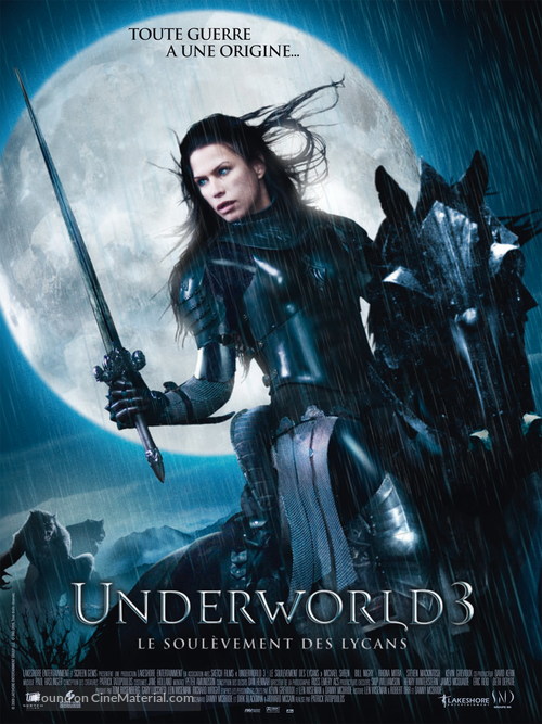 Underworld: Rise of the Lycans - French Movie Poster