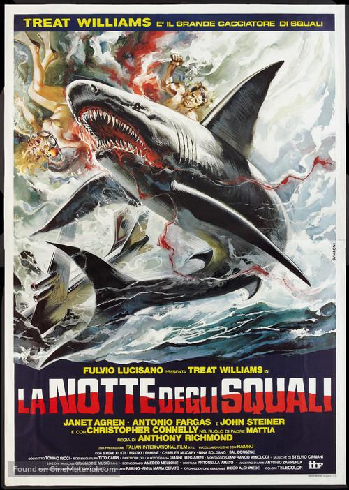 La notte degli squali - Italian Movie Poster