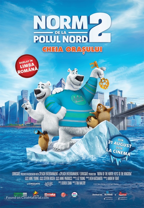 Norm of the North: Keys to the Kingdom - Romanian Movie Poster