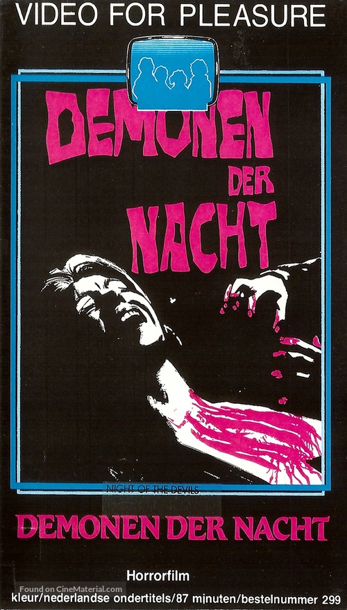 La notte dei diavoli - Dutch Movie Cover