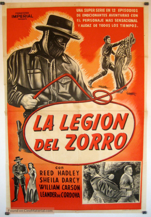 Zorro&#039;s Fighting Legion - Spanish Movie Poster