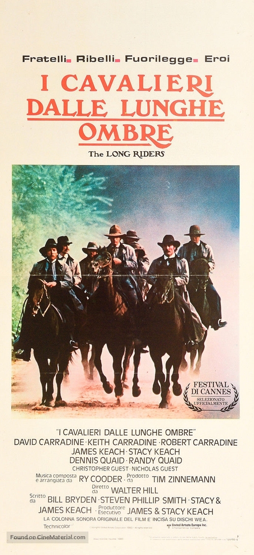 The Long Riders - Italian Movie Poster