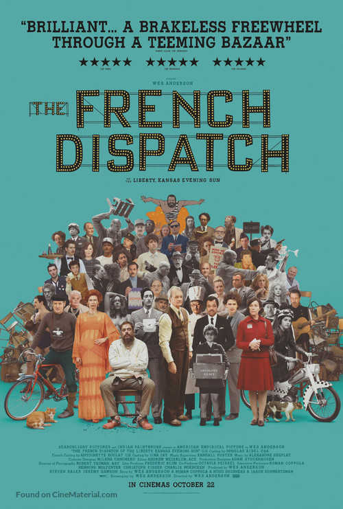 The French Dispatch - British Movie Poster