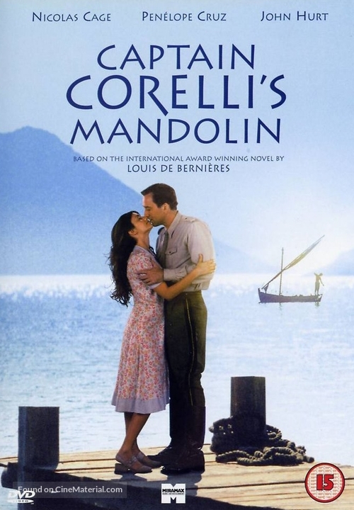 Captain Corelli&#039;s Mandolin - British DVD movie cover