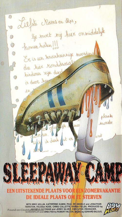 Sleepaway Camp - Dutch VHS movie cover