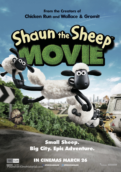 Shaun the Sheep - New Zealand Movie Poster