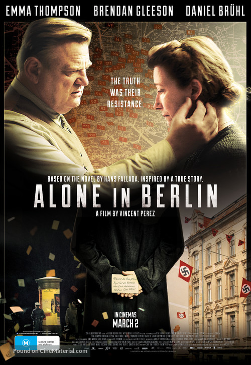 Alone in Berlin - Australian Movie Poster
