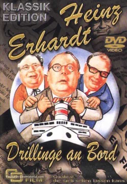 Drillinge an Bord - German DVD movie cover