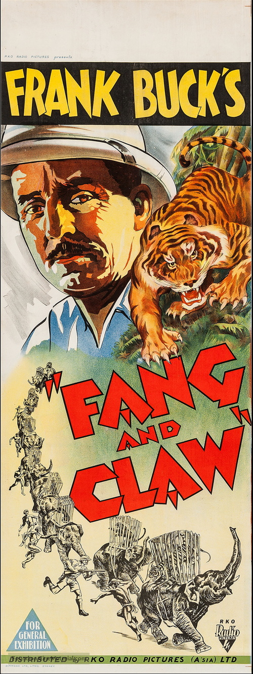 Fang and Claw - Australian Movie Poster