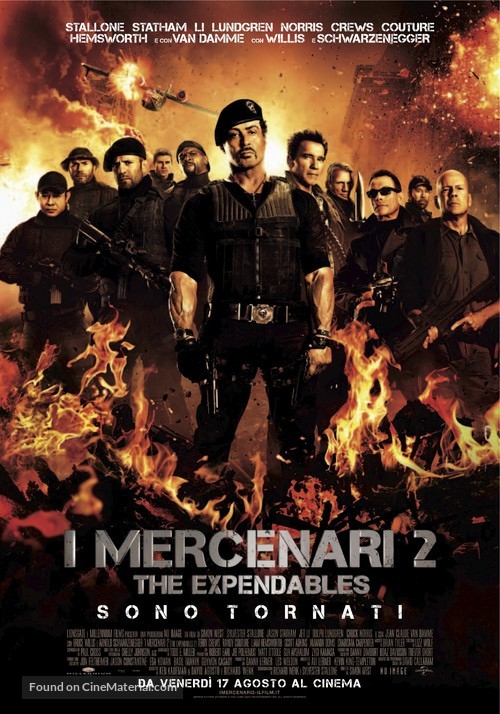 The Expendables 2 - Italian Movie Poster