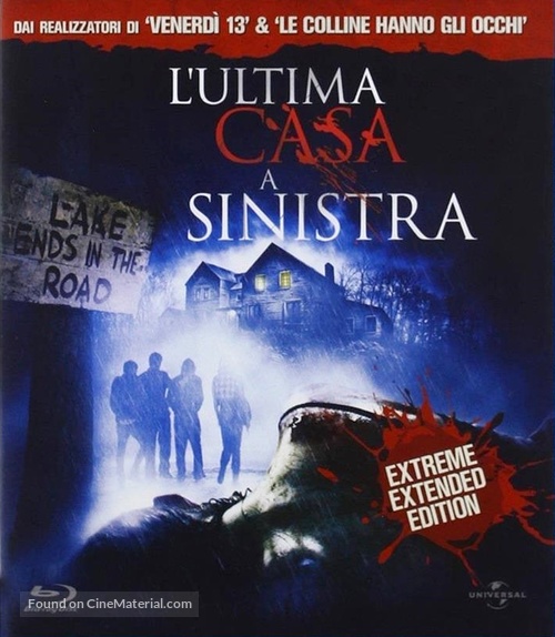 The Last House on the Left - Italian Blu-Ray movie cover