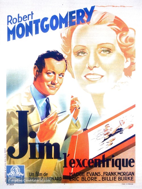 Piccadilly Jim - French Movie Poster