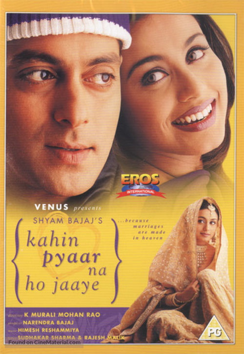 Kahin Pyaar Na Ho Jaaye - British DVD movie cover