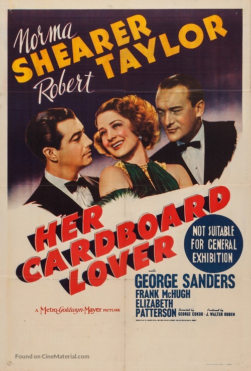 Her Cardboard Lover - Australian Movie Poster