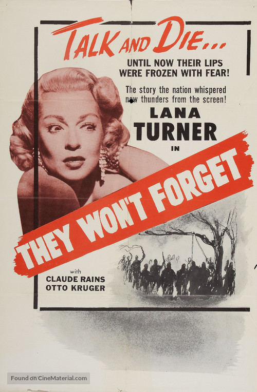 They Won&#039;t Forget - Re-release movie poster