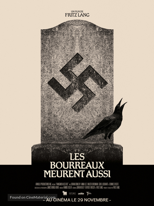 Hangmen Also Die! - French Re-release movie poster
