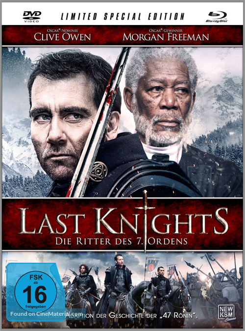 The Last Knights - German Blu-Ray movie cover