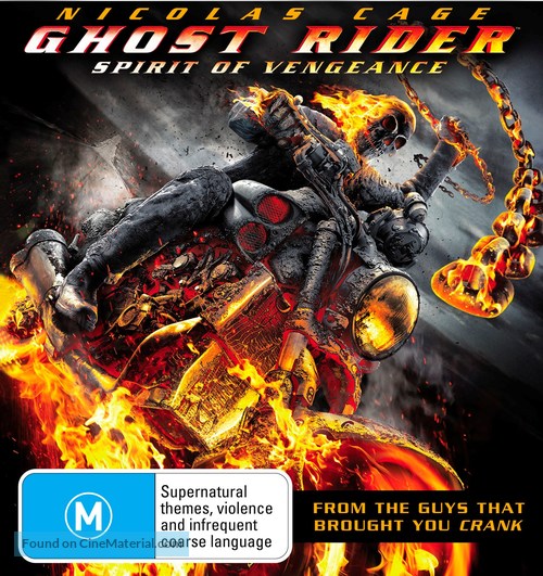 Ghost Rider: Spirit of Vengeance - Australian Blu-Ray movie cover