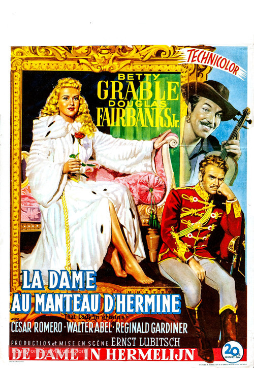 That Lady in Ermine - Belgian Movie Poster