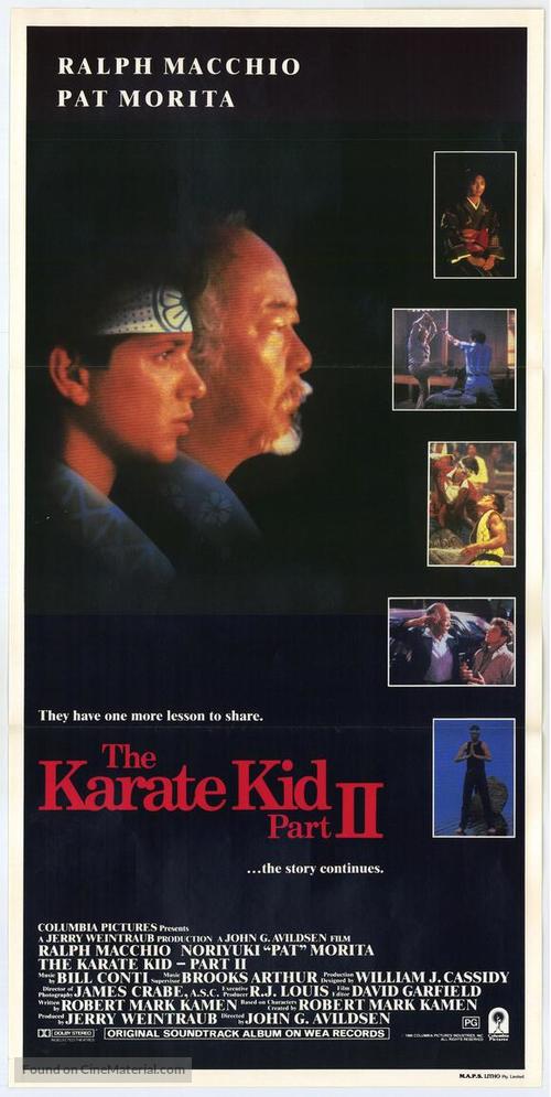 The Karate Kid, Part II - Australian Movie Poster