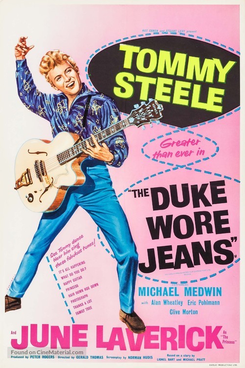 The Duke Wore Jeans - British Movie Poster