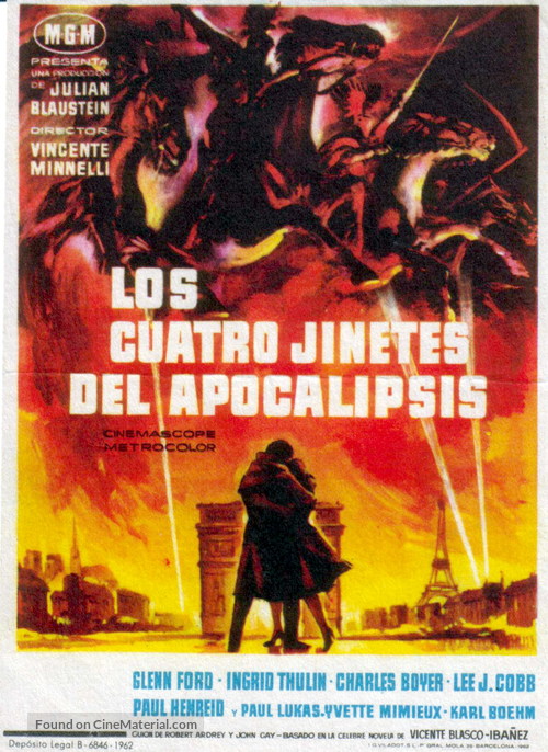 The Four Horsemen of the Apocalypse - Spanish Movie Poster