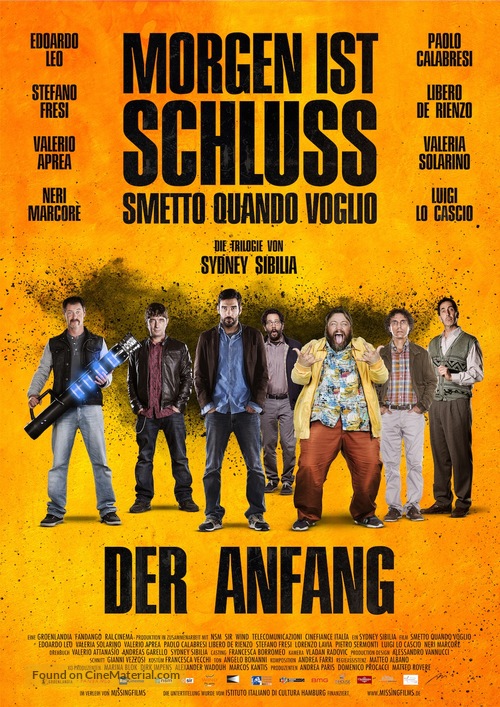 Smetto quando voglio - German Movie Poster