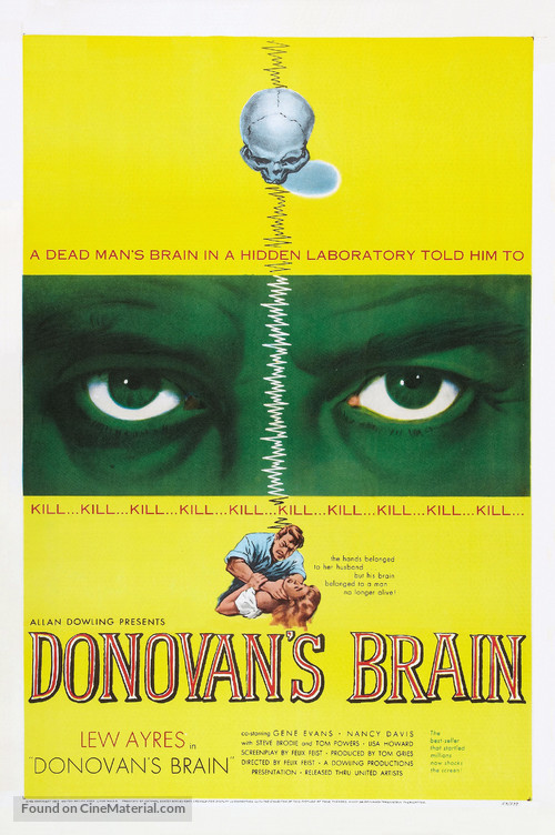 Donovan&#039;s Brain - Theatrical movie poster