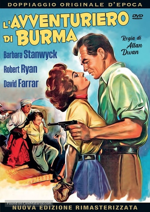 Escape to Burma - Italian DVD movie cover