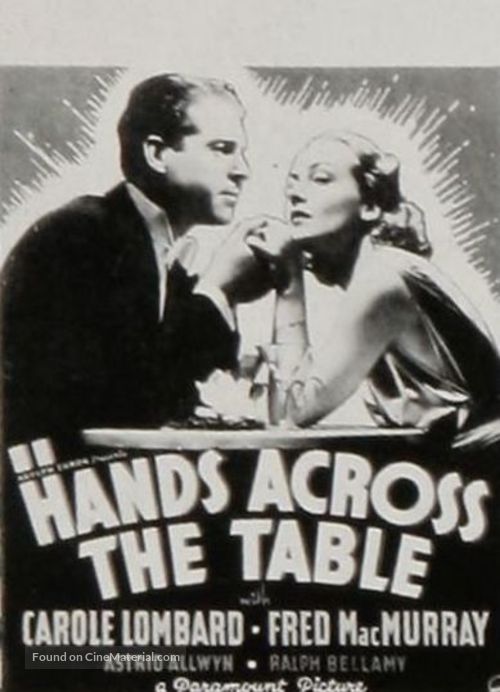 Hands Across the Table - poster