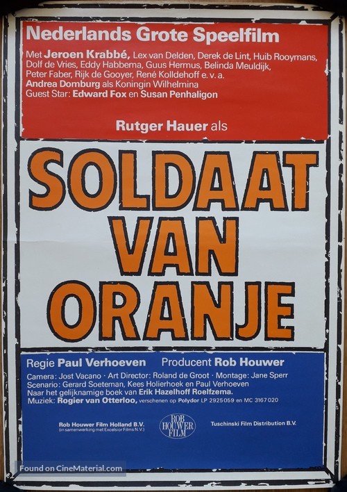 Soldaat van Oranje - Dutch Movie Poster