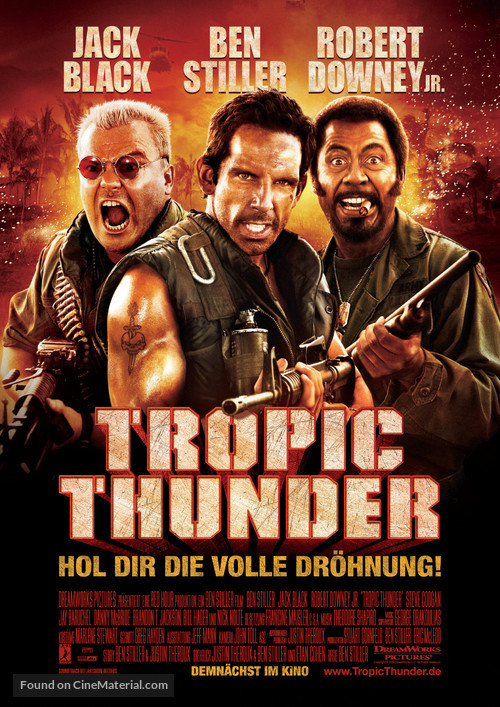 Tropic Thunder - German Movie Poster