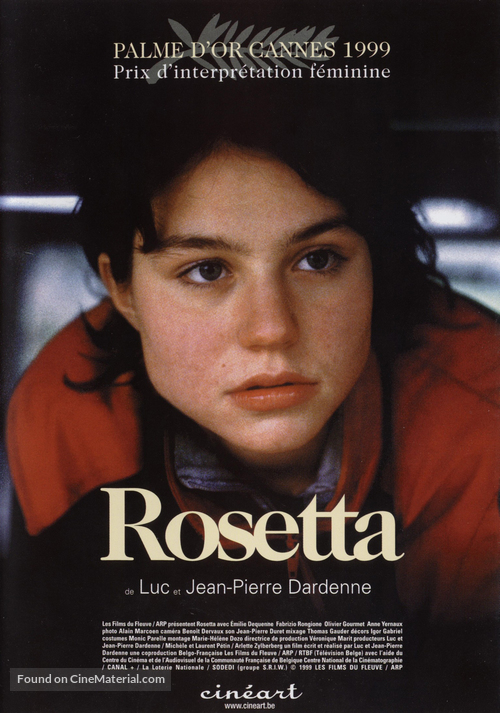 Rosetta - Belgian Movie Poster
