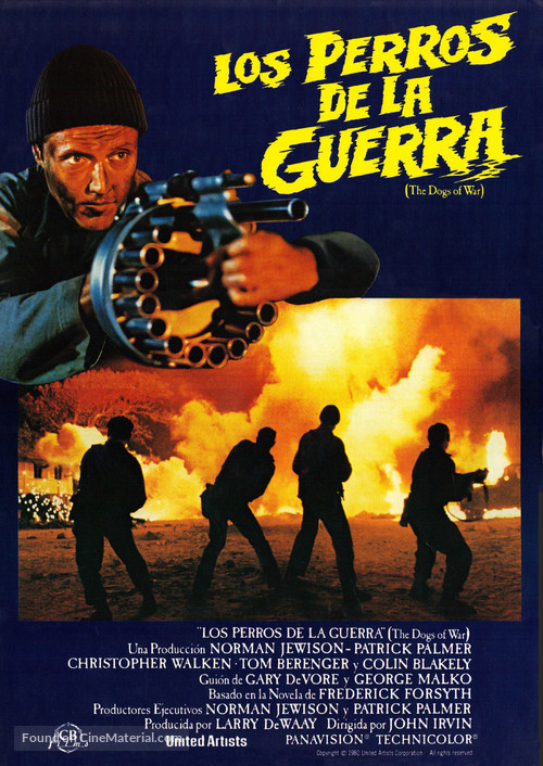 The Dogs of War - Spanish Movie Poster