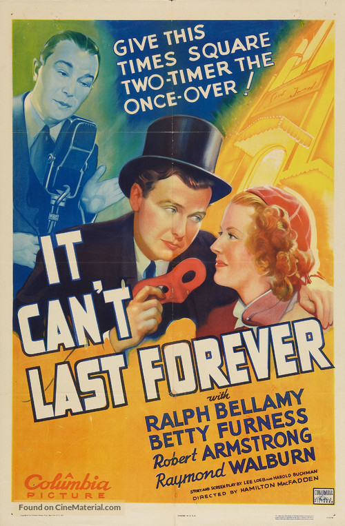 It Can&#039;t Last Forever - Movie Poster